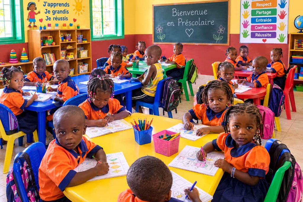 Enfant dans une classe de Maternelle au GROUPE SCOLAIRE BARRY IBRAHIMA SORY | GS BIS